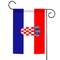 Toland Home Garden Red and Blue Croatia Outdoor Garden Flag 18" x 12.5"